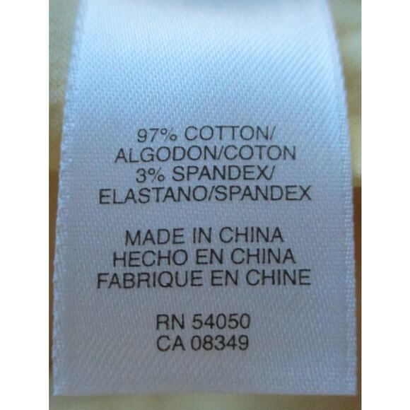 Anne Klein Women's Yellow Sleeveless Button Front Blouse Size Small - Picture 10 of 11